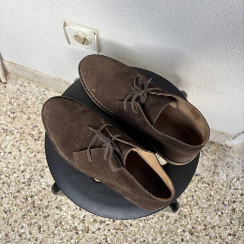 Docksteps men's brown leather ankle boots used, size 42