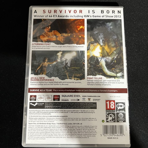 Tomb Raider 2013 Reboot PC DVD-ROM Square Enix