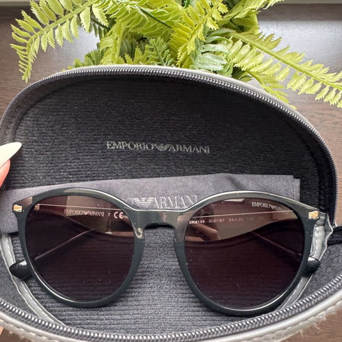 Emporio Armani sunglasses used, black