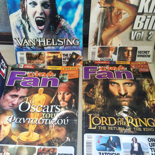 Cine Fan and Metal Hammer magazines used, collectible 2000-2004