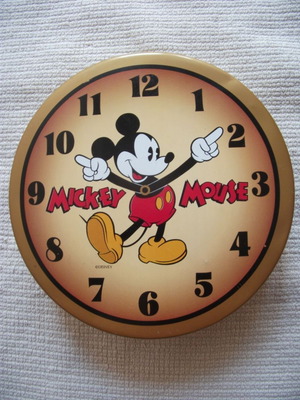 Mickey Mouse metal biscuit tin used from 1996