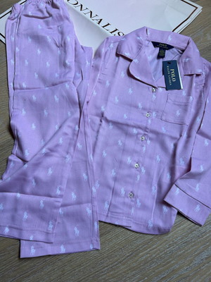 Ralph Lauren sleepwear set, pink, size 7Y