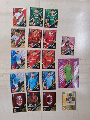 Panini FIFA 365 Adrenalyn XL 2024 & 2025 used cards, pack of 18