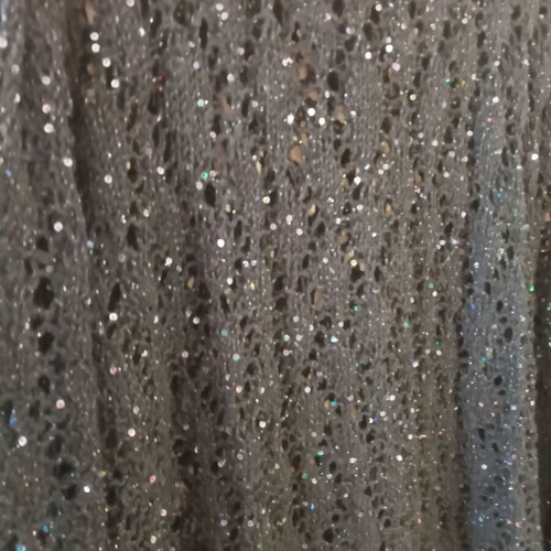 Handmade blouse used with sequins, size M, black
