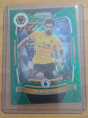Panini PRIZM Premier League 2021-2022 Ruben Neves Green Wave No 54grw Wolverhampton Wanderers