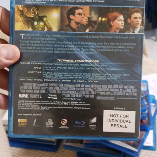Blue Ray Spiderman used in excellent condition