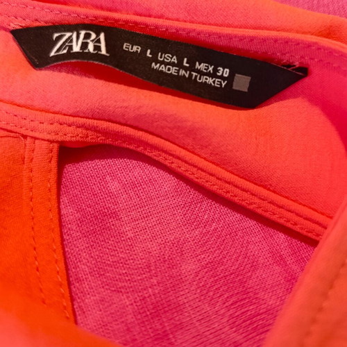 Zara orange jumpsuit shorts like new, size L