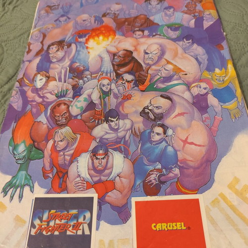 Super Street Fighter II sticker album Carousel edition, 90s vintage