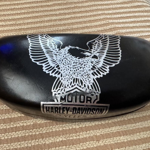 Harley Davidson glasses case used, black original