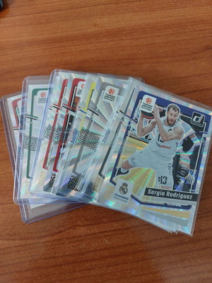 Panini Donruss Euroleague 2023-2024 Holo laser cards like new, 13 collectible numbered