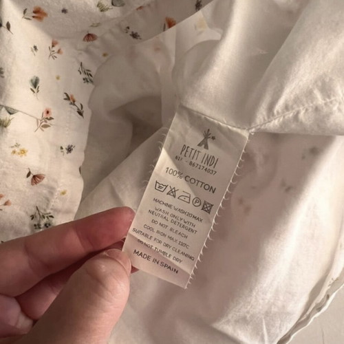 Petit Indi floral cotton dress for 4-year-old girls
