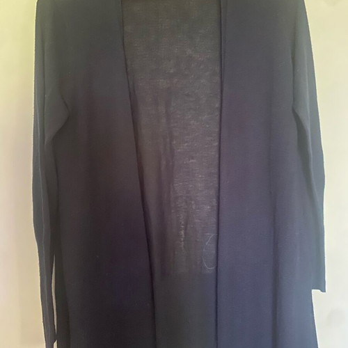 Marks & Spencer women's long knitted cardigan like new, blue, size M
