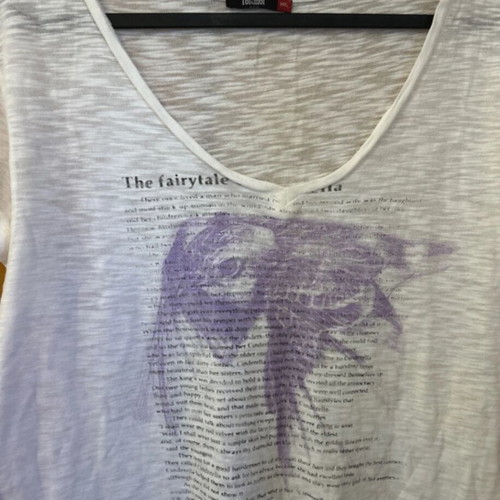 Toi&Moi short sleeve cotton t-shirt like new, size M/L, white