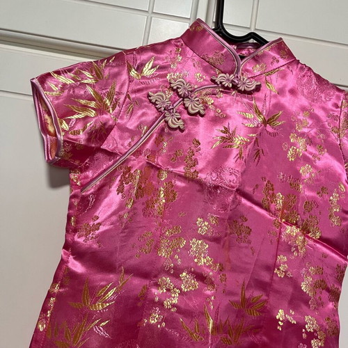 Pink dress for 8-year-old girls from Paris like new