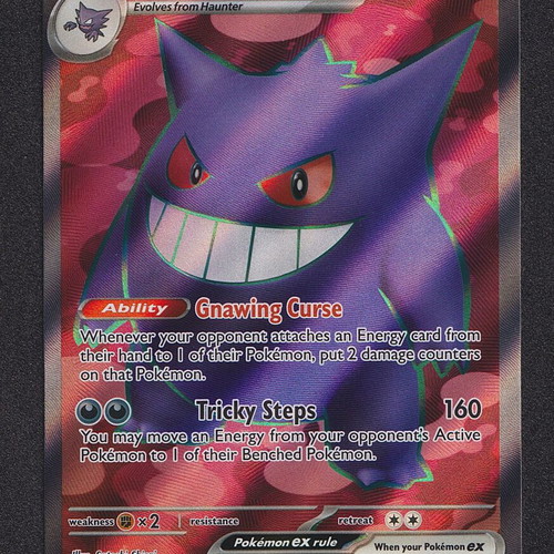 Gengar ex #193/162 trading card like new