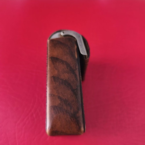Leather cigarette case vintage new collectible