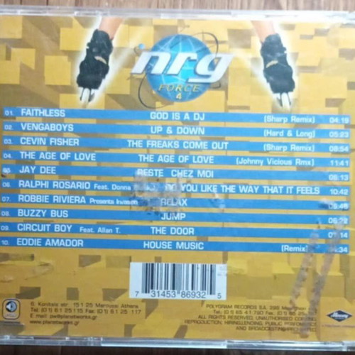NRG Force 4 - (NRG 105.5fm 1998 CD Album)