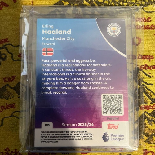 Erling Haaland Topps Premier League 2023/24 Power 100 Orange Parallel /25