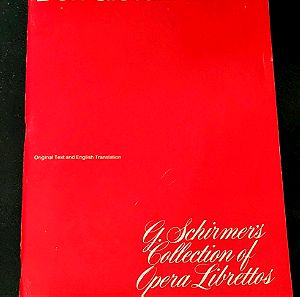 DON GIOVANNI ,Wolfgang Amadeus Mozart ,Original Text and English Traslation, 1961