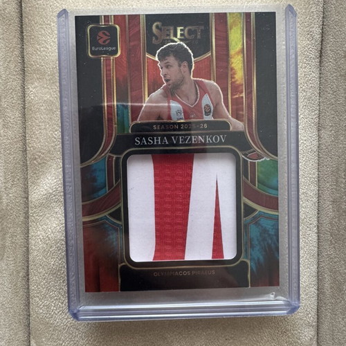 Sasha Vezenkov Olympiacos Piraeus 2025-26 Select EuroLeague Jumbo Swatches Patch new