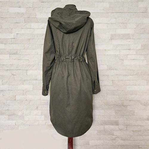 Caroll Niva Parka Jacket new, size 36/S, green