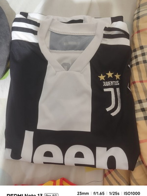 Athletic shirt, black and white, size XS