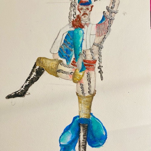 Theatrical costume design used from Alice in Wonderland