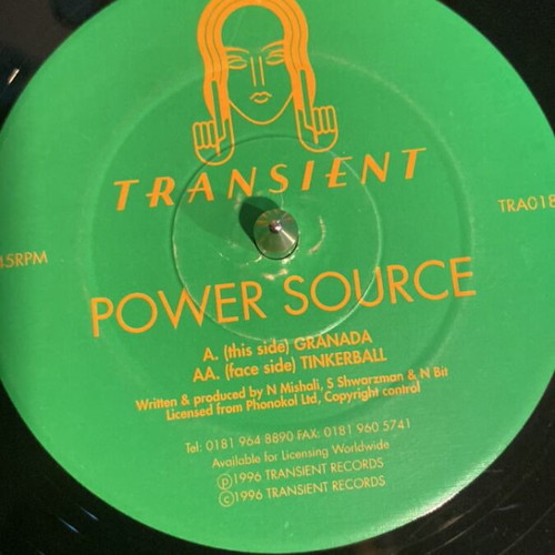 Power Source vinyl record used, Goa trance electronic