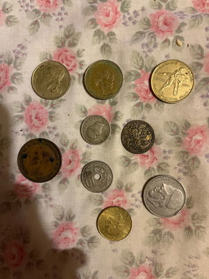 Various coins from different countries
