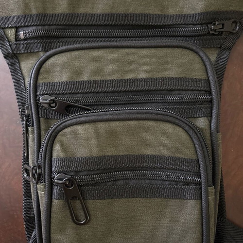 Orami khaki thigh bag new with 5 compartments
