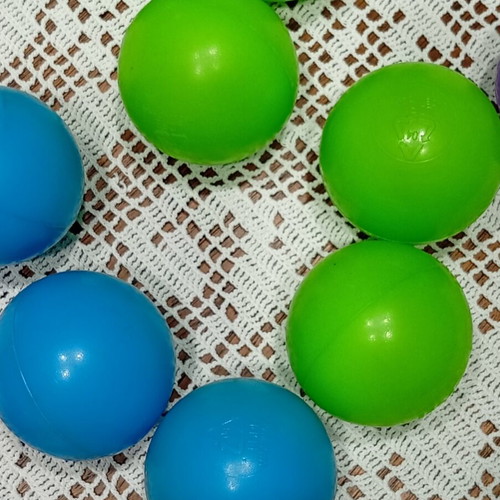 Plastic balls used, pack of 37, colorful for play areas