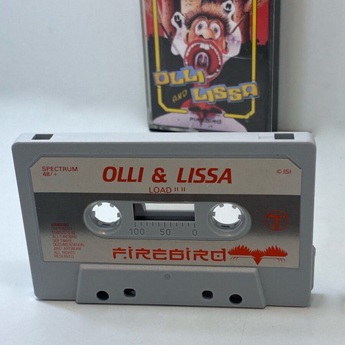 Olli & Lissa 1986 Spectrum ZX tape cassette used, complete with manual