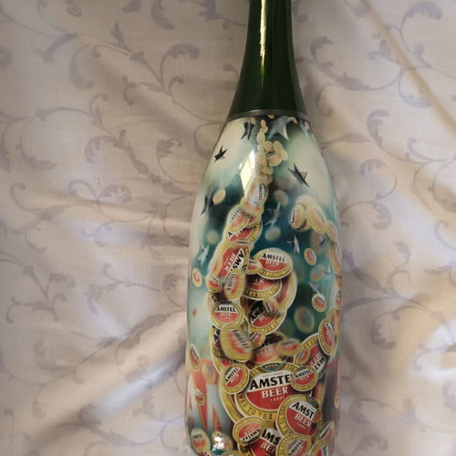 Amstel UEFA Champion League 2005 special edition collectible bottle