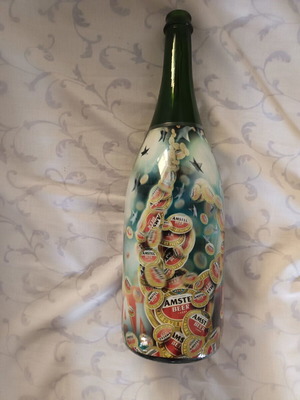 Amstel UEFA Champion League 2005 special edition collectible bottle