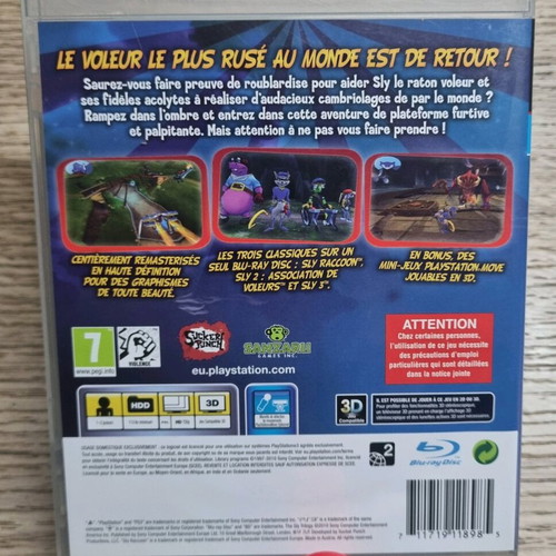 The Sly Trilogy game for PS3 like new, collectible