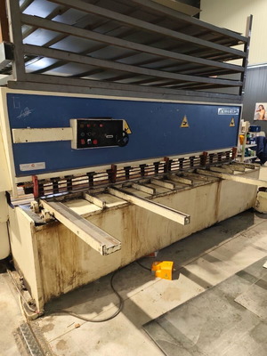 Ψαλίδι λαμαρίνας GIZELIS μεταχειρισμένο, 3 μέτρων, πάχους 4mm