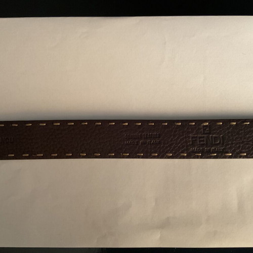 Fendi leather belt brown like new, size 70