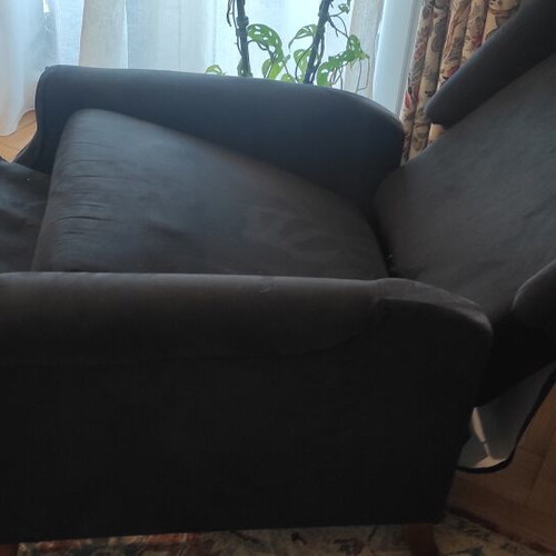 Relax armchair vidaXL with heating and massage, like new, black