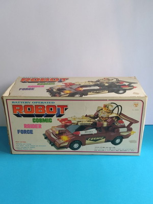 Cosmic Robot Raider Force παιχνίδι αυτοκίνητο με μπαταρίες της δεκαετίας του ’80