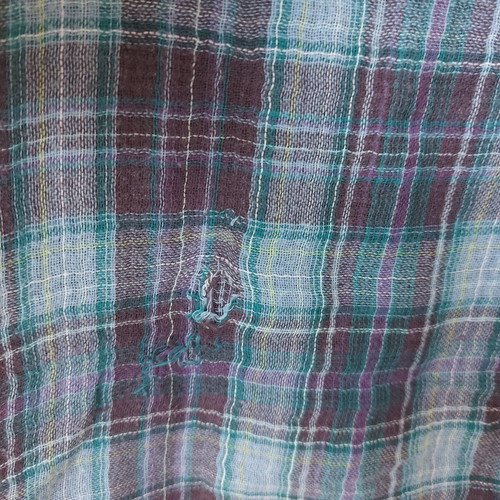Bershka blue checked shirt dress medium used
