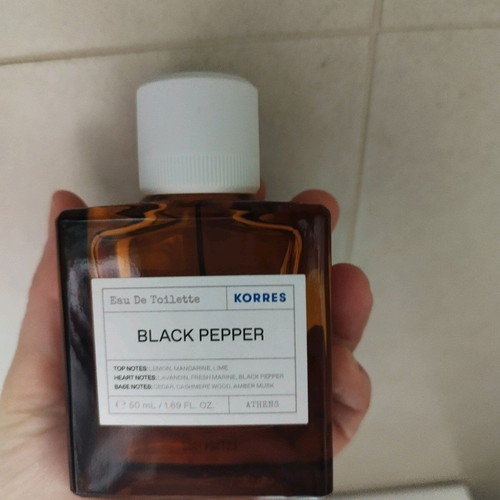 Black Pepper by Korres lightly used perfume