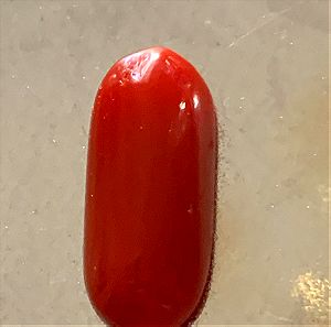 Natural certified  red coral 11.8 ct