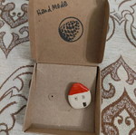Ceramic pin handmade new