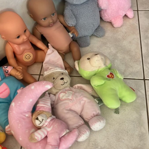 Mega Pack of Baby Toys and Stuffed Animals used, Fisher-Price, Mothercare, Nenuco