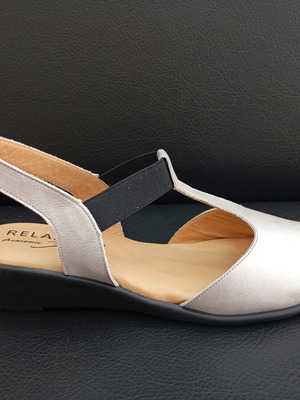 Relax Anatomic leather sandals new, grey, anatomical sole
