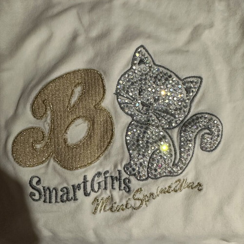 Girls' t-shirt with cat, like new, 2 years old