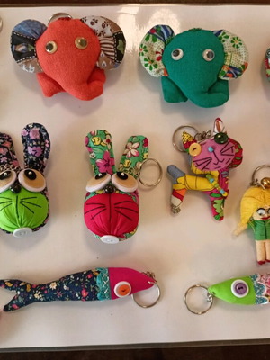 Handmade keychains new with various designs