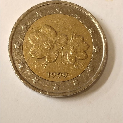 2 Euro Coin used Finnish Arctic Cloudberry 1999