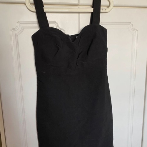 Mini dress Anonima with back zipper, like new, black, size S