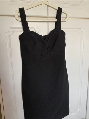 Mini dress Anonima with back zipper, like new, black, size S